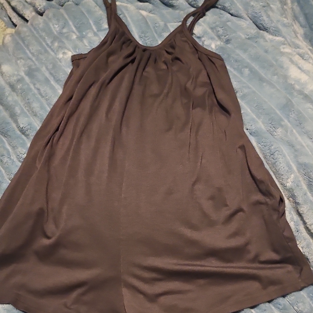 Brown Sleeveless Dress
